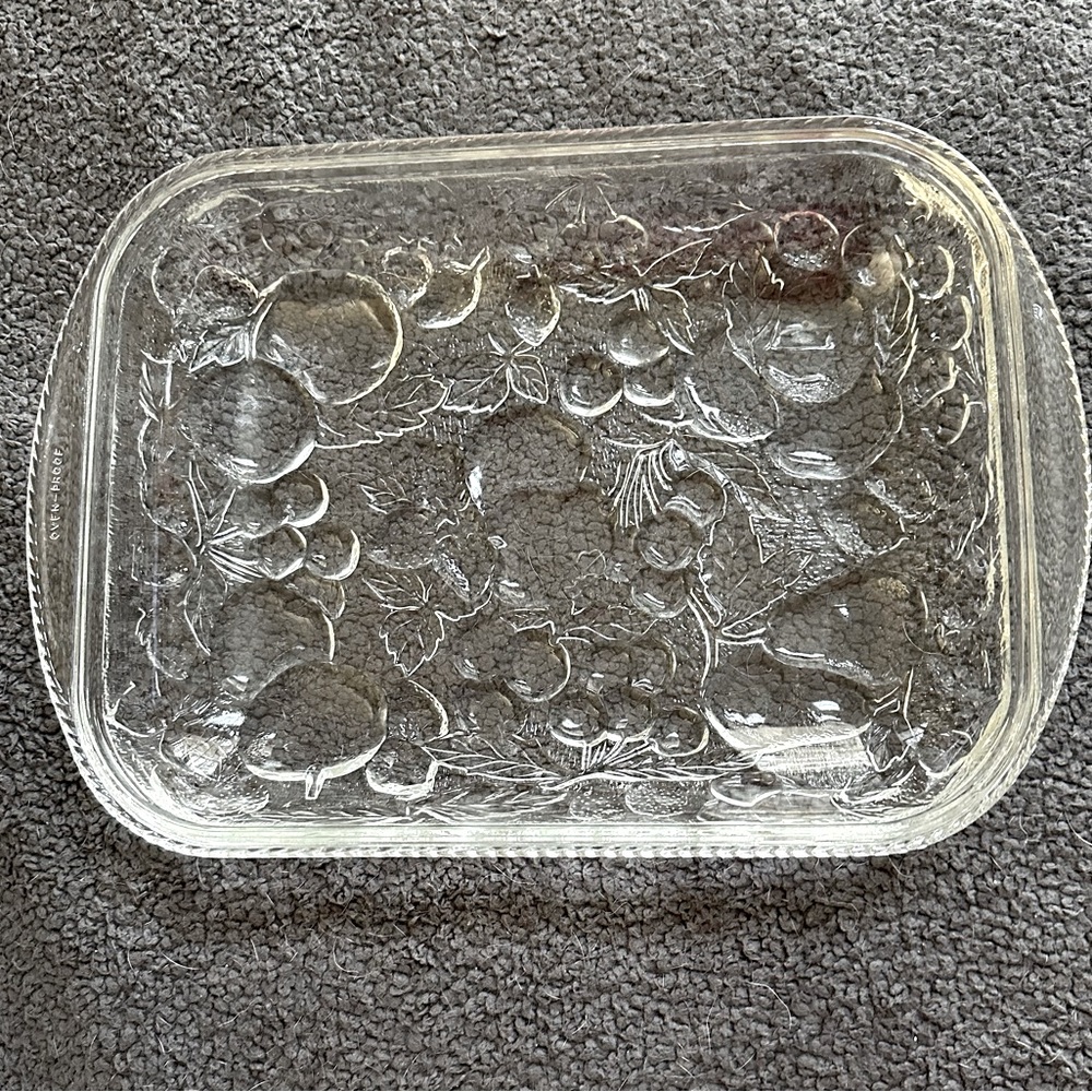 EVC - Vintage Libbey Orchard oblong baking dish
